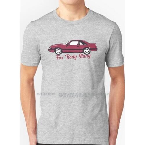 80s Red Stang T Shirt 100% Pure Cotton 1987 1988 1989 1990 1991 1992 87 88 89 90 91 92 Fox Foxbody 302 5 0 50 Gt V8 American