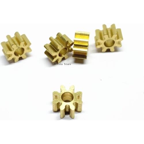 0.8M 8T Copper Gear 8 Teeth 2.98mm 3mm Hole (Gear thickness 4mm)
