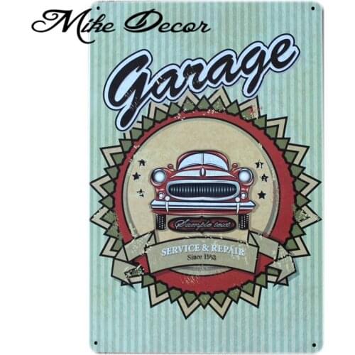 [ Mike86 ] Garage Service Repair Painting Metal Craft Vintage Gift Bar Car Tin Sign Decoration 20X30 CM B-335
