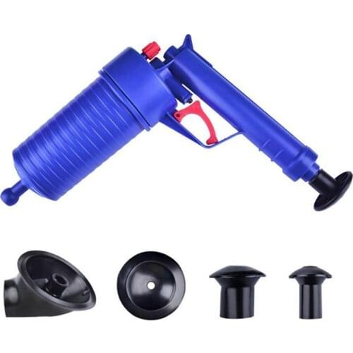 High Pressure Strong Water Impact Pressure Pump Cleaner Toilet Hand Powered Plunger Pipe Unclogs Set Dredger Sewer Z9L8