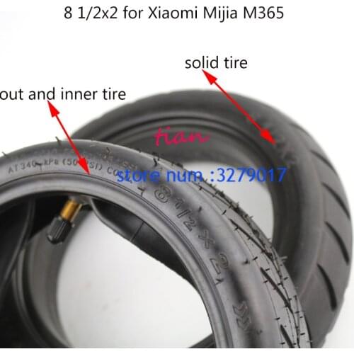 NEWEST for Xiaomi Mijia M365 Scooter Solid Tire Skateboard Tyre Wheels 8 1/2X2 Electric Skate Board Avoid Pneumatic Tyre