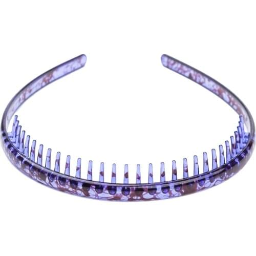 Hairband Headband 1.6cm in Width Colorful Hair Accessories No Slip TeeHoop Band Comb for Women Waterproof Headwear