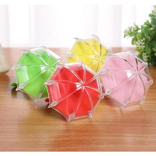 Gift Box Candy Box Environmental Protection Water Resistant Umbrella Shaped Wedding Garden Decor Pill Tin for Party