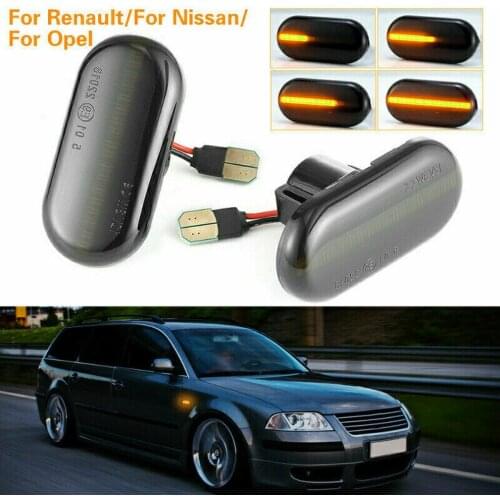Sequential Flashing LED Turn Signal Side Marker Light For Dacia Duster Dokker Lodgy Renault Megane 1 Clio1 2 KANGOO ESPACE Smart
