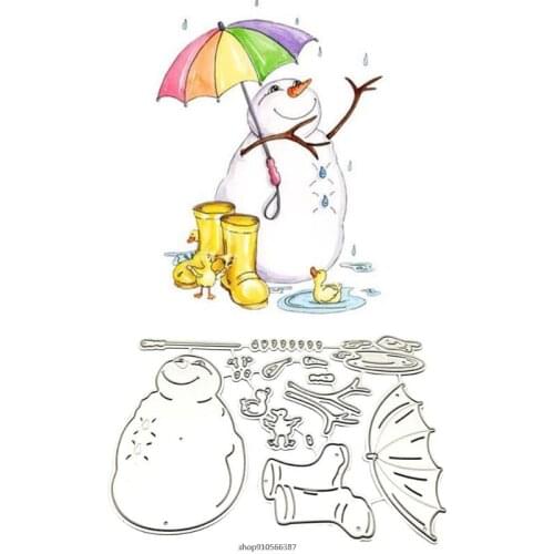 Christmas Snowman Metal Cutting Dies Stencil DIY Scrapbooking Album Paper Card Template Mold Embossing Decoration Dropshipping