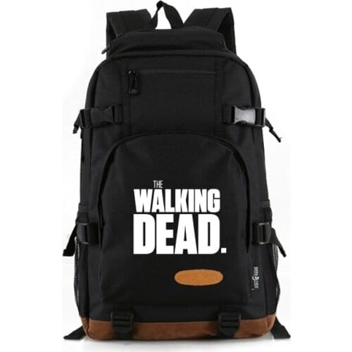 The Walking Dead Bookbag Laptop Backpack Rucksack Students School Bags for Teenager Boys Girls Mochila Feminina Black Bag