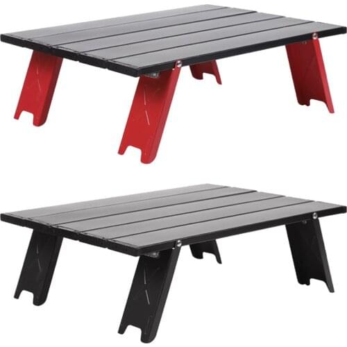 Mini Folding Table Portable Aluminum Desk Outdoor Barbecue Camping Tent Household Collapsible Durable Computer Table