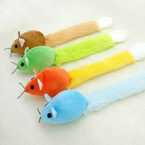 Catnip Cat Toy Mouse Funny Kitten Toy Soft Solid Interactive Mice Mouse Toys for Cats Pet Cats Training Game Cat Supplies