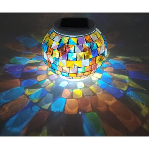 Solar Colorful Lights Mosaic Lights Solar Garden Lights