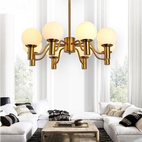 Modern 6/8heads pendant light creative lamps Nordic dining room living room glass sphere lighting pendant lamps ZA8250