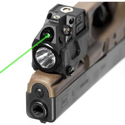 Tactical LED Flashlight Green Dot Laser Sight For Picatinny And Rifle With For Weaver Picatinny 20mm Rail