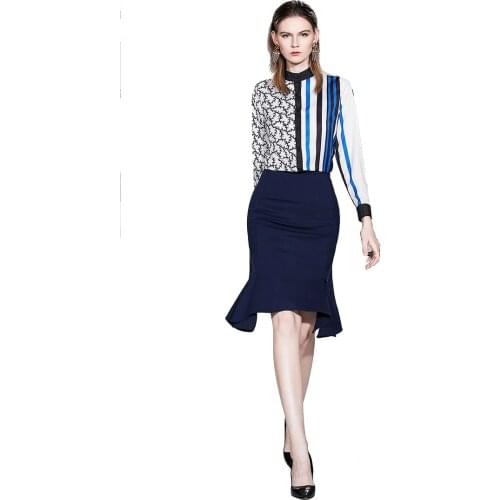 2020 New Autumn Women Set Blue Office Lady Full Single Breasted Two Piece Sets For Women Clothing Elegant Lady Work Clothes Set