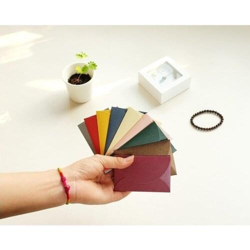 100pcs/lot-6*9cm Vintage Love small colored Pearl blank mini paper envelopes wedding invitation envelope /gilt envelope