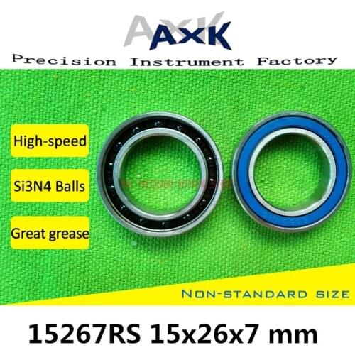 15267 Hybrid Ceramic Bearing 15x26x7 Mm Abec-1 (1 Pc) Bicycle Bottom Brackets & Spares 15267rs Si3n4 Ball Bearings 15267-2rs