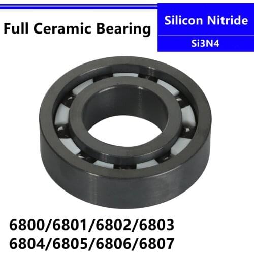 4pcs/bag Si3N4 6800 6801 6802 6803 6804 6805 6806 6807 silicon nitride full Ceramic deep groove ball bearings