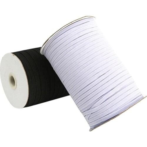 80/160 Yards Braided Elastic Band Cord Knit Sewing Multifunction DIY Heavy Stretch 0.5/0.7/0.9cm Elastic Rope For Sewing Crafts