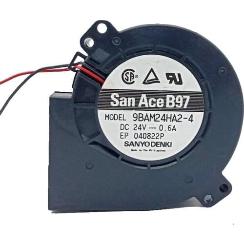 9bam24ha2-4 For Sanyo 9733 24V Two-Wire Double Ball Turbine Blower Fan Max Airflow Rate