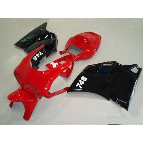 ABS Fairing kit for DUCATI 748 916 996 998 03 04 05 DUCATI 748 916 996 998 2003 2004 2005 Red black Fairings Set +gifts DC14