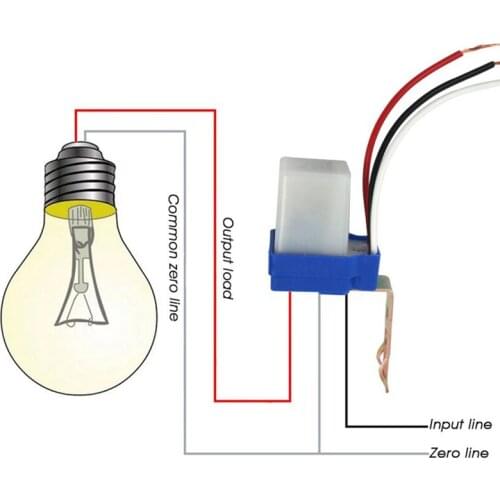 Automatic On Off Photocell Street Lamp Light Switch Controller DC AC 220V 50-60Hz 10A Photo Control Photoswitch Sensor Switch