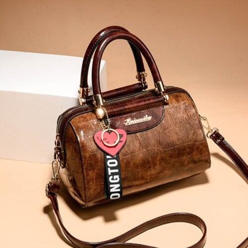 HANSOMFY brand small solid color alligator strap casual fashion ladies totes party shopping shoulder crossbody handbags LD-68