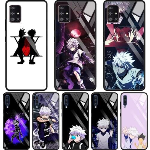 Tempered Glass Cover For Samsung Galaxy A70 A50 A40 A30 A20 A10 Smartphone Shell Caso Funda Case Killua Hunter x Hunter