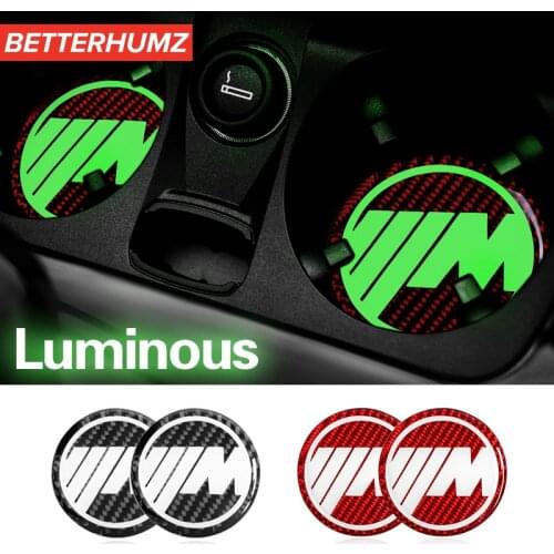 BETTERHUMZ Car Water Cup Holder Coaster Non slip Pad Mat Interior Styling Accessories For E90 E60 F30 F34 E70 E71 F10 X5 X6 F20