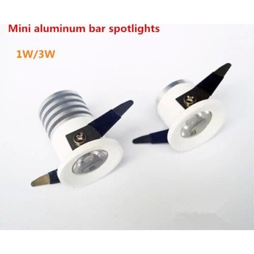 DHL 100pcs/lot 1W/3W Dimmable Mini led cabinet light mini led downlight 110V 220V led lamp light include led driver