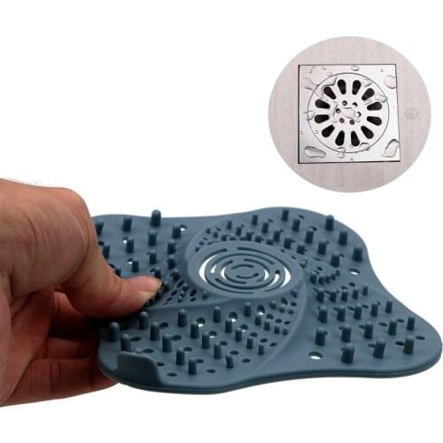 Filter Mat Gadgets Filter Sieve Drain Hair Catcher Basket Bathroom Accesories Sink Strainer TPR Anti-clogging