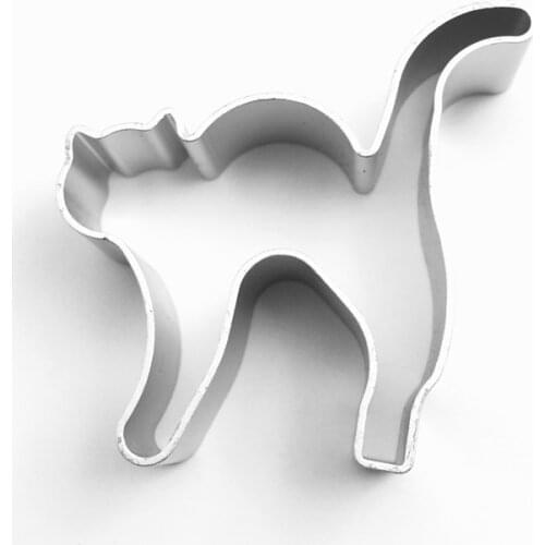 Halloween Cat Cookie Mold Aluminium Alloy Cookie Cutter Fondant Cake Decorating Tools