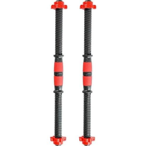 Hot AD-2Pcs 40cm Universal Dumbbell Bars Set Gym Barbells Strength Training Workout Dumbbell Accessories Fitness Equipment
