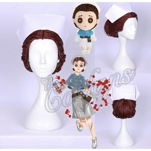 Game Identity V Cosplay Wig Doctor Emily Dyer Cosplay Wig Identity V Doctor Emily Dyer Stuffed Plush Toy Doll Halloween Party