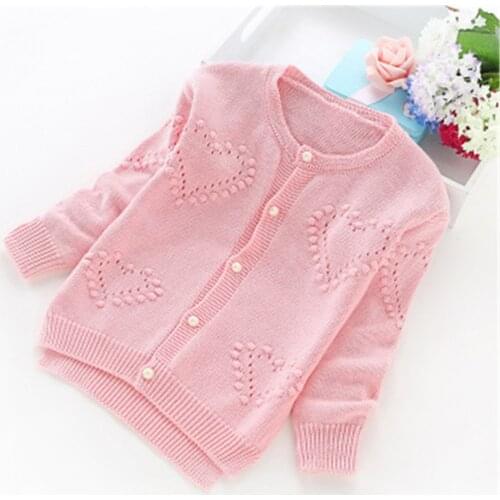 Baby girl clothes 2020 New Fashion Girls' Cardigans Cotton Cardigans Cotton Sweater 2-6 years Girls Clothing kids clothes AA4451