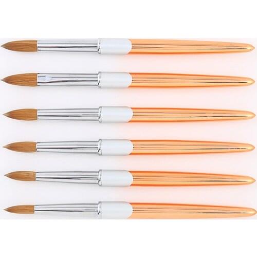 Kolinsky Acrylic Nail Brush Nail Art Brush For UV Nail Extension Builder Gel Brushes acrylic brush Nails Accessories Brushes Set