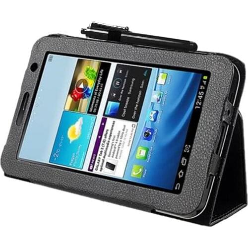 GT P3100 P3110 P3108 Flip Folio PU Leather Case Cover Stand For Samsung Galaxy Tab 2 7.0 Smart Case Magnetic WiFi 3G Book Case