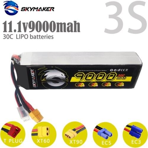 Wltoys 144001 Rc araba yükseltilmiş Skymaker 7.4v 3000mah T fiş pil için 1/14 RC araba tekne 2s 3000mAh 144001 araba Lipo pil pa