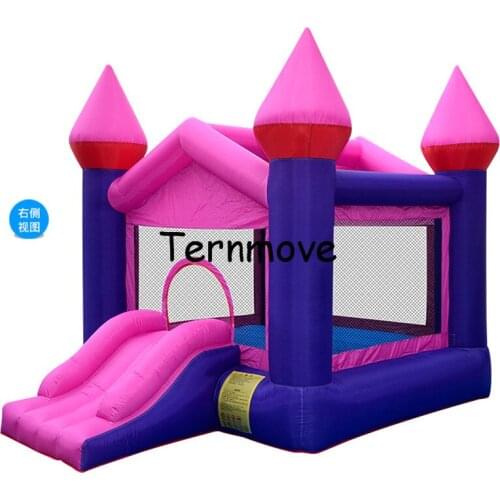 Inflatable Bounce House Slide with Blower Indoor Outdoor Moonwalk Inflatable Bouncer Made of Nylon Jump 'n Slide Bouncer