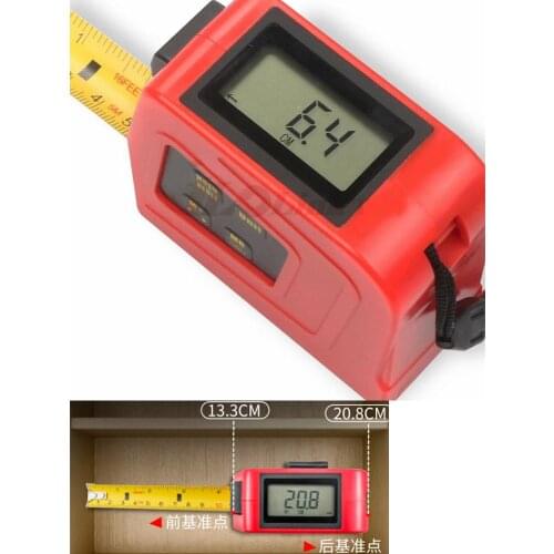 Portable Digital Measure tape with LCD Display Measuring Tape Accurately Electronic Steel Measure Metric Gauging Tools 5m/16ft