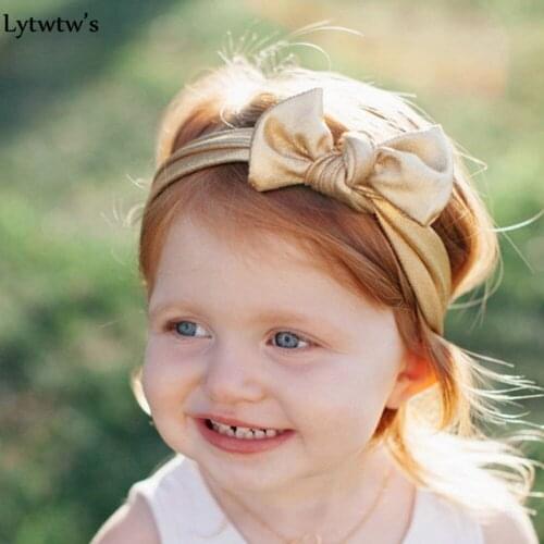 Baby girl headband hair accessories band bows newborn Headwear tiara headwrap hairband clothes Infant Gift Toddlers Tie