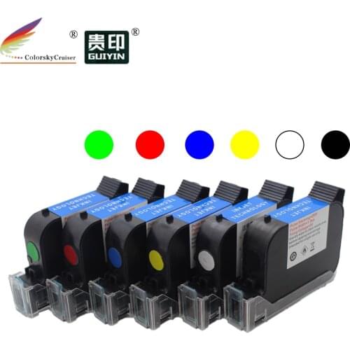 S127 Fast Dry Eco Solvent Inkjet Ink Cartridge Replacement for Handheld Portable Printer Gun Coder 600DPI Print Hgt 1/2" 12.7mm