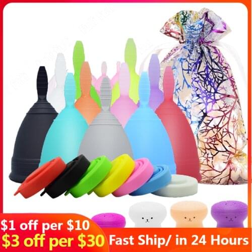 Silicone Menstrual Cup Sterilizer Feminine Hygiene Copa Menstrual De Silicone Medica Period Cup Reusable Menstruation Collector