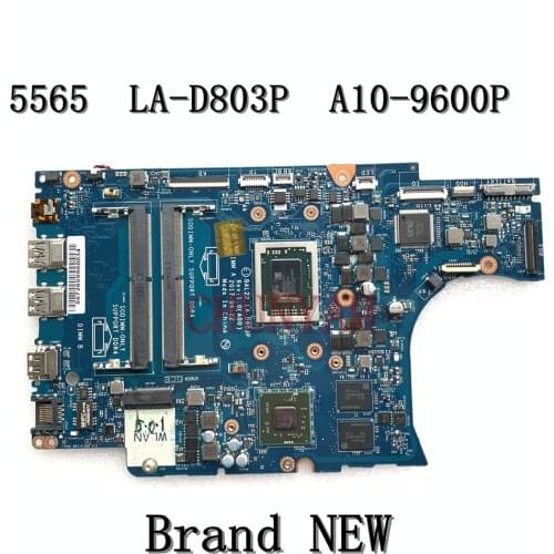 Brand NEW Laptop Motherboard FOR DELL Inspiron 5565 A10-9600P BAL22 LA-D803P CN-0R1WJH R1WJH Mainboard Notebook PC 100%Tested