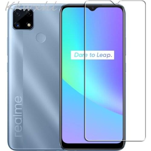 9H HD Tempered Glass For Realme C25 Protective Film ON RealmeC25 RMX3193, RMX3191 Screen Protector Cover