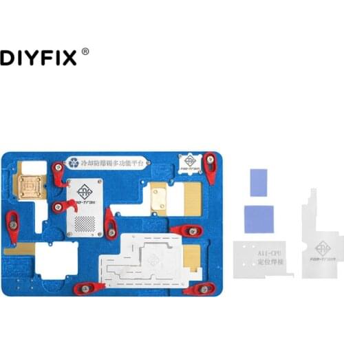 DIYFIX Logic Board Clamps BGA Repair Tool for iPhone X A11 Motherboard IC Chip Ball Soldering Net Planting Tin Fixture Holder