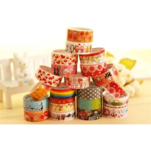 1PC New Funny Cartoon Pattern Tape Gold/Silver Foil Washi Tape Set Scrapbooking Masking for Scrapbooking Christmas Gift Tapes