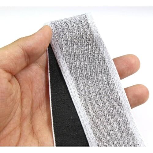 3.8CM Width Black/White/Gold/Silver Nylon Elastic Bands Garment Home Textile Sewing Webbing 5meter