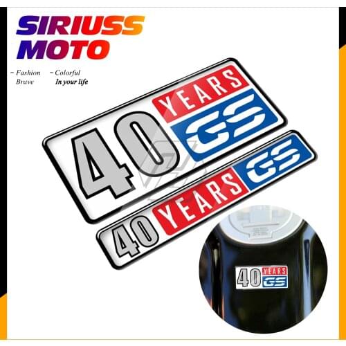 3D Motorcycle Decal Case for BMW Motorrad 40 Years GS Sticker for R1200GS R1250GS F850GS F800GS