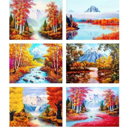 5D Diamond Painting Snow Mountain Embroidery Full Square Mosaic Landscape Cross Stitch Home Decor Diamond Art Kits