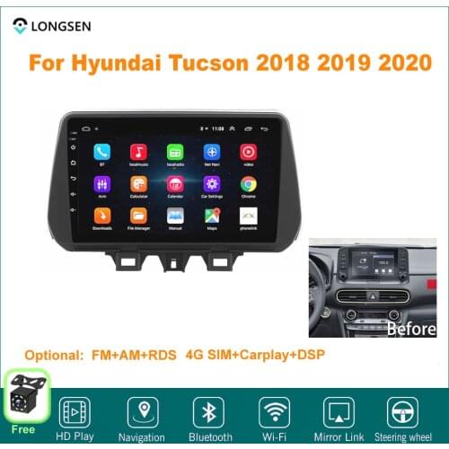 9" Android 10 For Hyundai Tucson 2018 2019 2020 Multimedia Video GPS Navigation Car Radio DVD Player Auto Stereo Navi