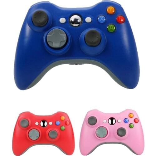USB Wireless Game Pad Controller for Use With Xbox 360 (Black,blue and pink)without retail boxes without logo