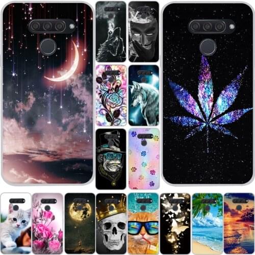 For LG Q60 / K50 / K12 Prime Case Silicone 6.26" Cover Soft TPU Printed Protective Phone Back Cover For LG Q60 Case Cover Fundas